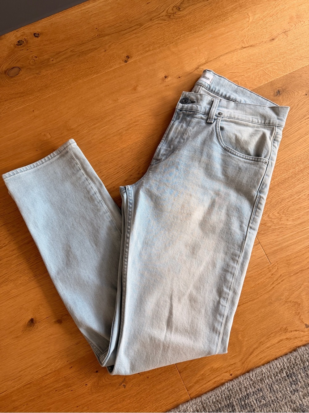 Men’s Hudson Blake Slim Straight Jeans in REWI (34x33)